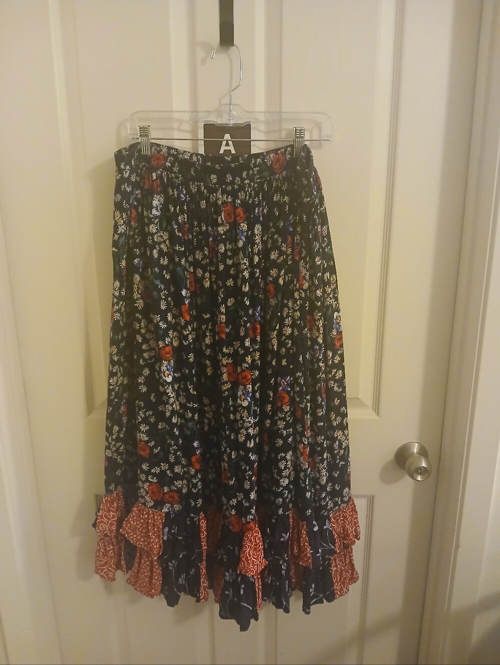 Signature by Jerell 100% Rayon Floral Maxi Skirt